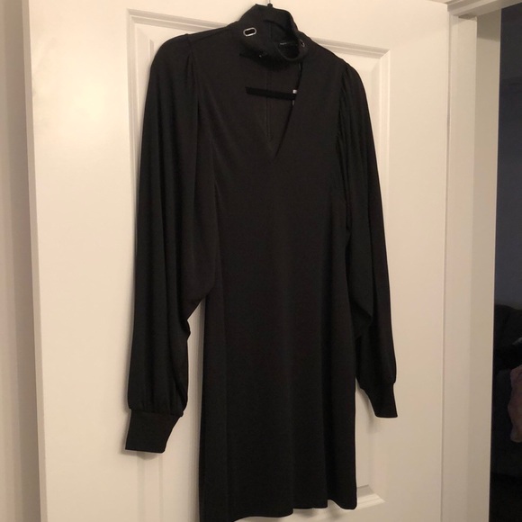 Black Collar Shift Dress!! - Picture 3 of 5